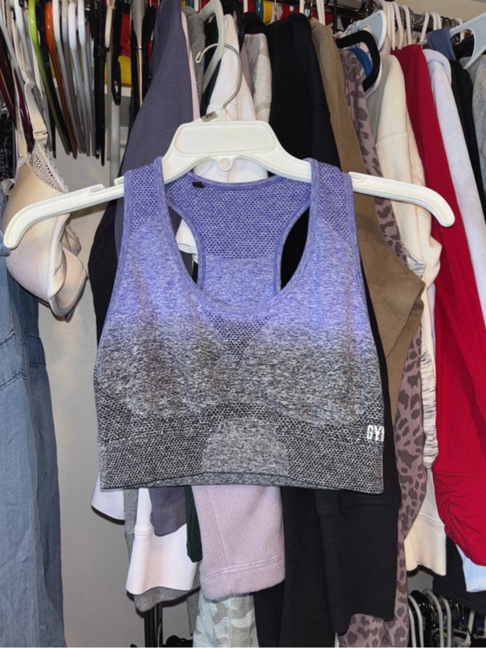 Gymshark Purple Ombre Racerback Sports Bra